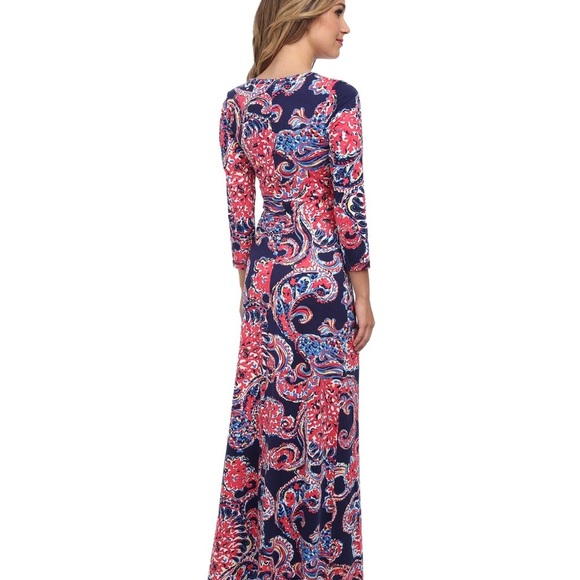 Lilly Pulitzer Alessia Long Sleeve Paisley Maxi Dress - Picture 2 of 8